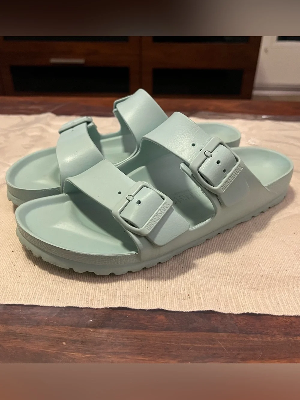 Birkenstock Arizona EVA Sandals Mint Green Sz 39 L 8 M 6 - Picture 9 of 9